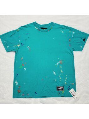 NWT Bossi Sportswear Vintage Style AHT Cotton T-Shirt Teal